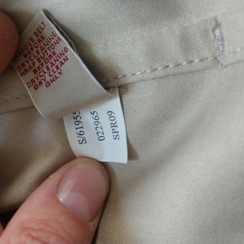 Men's Banana Republic Belted Trench Coat - Picture 7 of 8